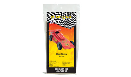 PineCar Designer Kit with Wedge - Black Widow 420