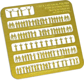 100 figures, assorted poses, relief etched in brass.
