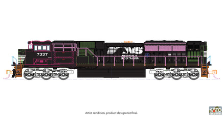 N Kato Norfolk Southern SD70ACu #7337 176-8561