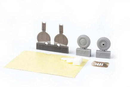 1/48 Eduard Bf 108 regular wheels LooKplus for EDUARD 644276