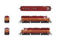 HO Broadway Ltd EMD SD45 WC 7514 Maroon & Yellow No-Sound/DCC-Ready 9826