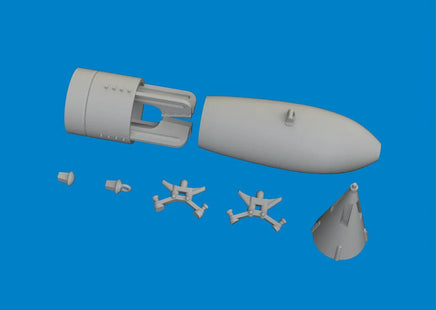 1/48 Eduard P-40 500lb GP British bomb PRINT Brassin for EDUARD kit 6481080