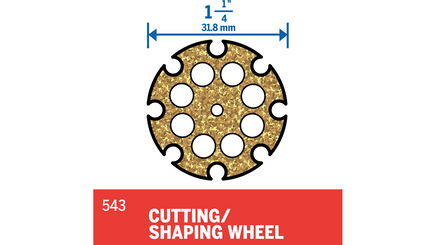 Dremel 1-1/4" Cutting/Shaping Wheel 543
