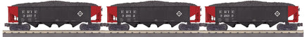 O MTH Erie 3-Car 4-Bay Hopper Car Set 30-70135