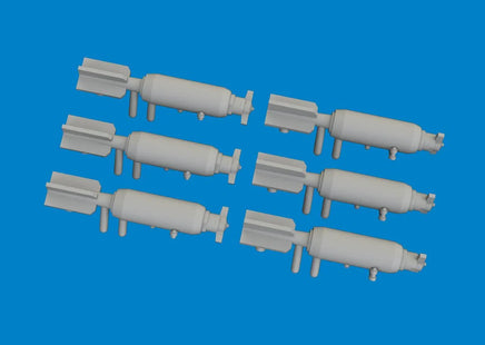 1/48 Eduard P-40 30lb frag bombs PRINT Brassin for EDUARD kit 6481078