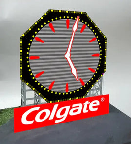 N/HO Miller Engineering Small Colgate Clock Billboard 44-3252 - MPM Hobbies