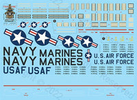 1/48 Fundekals F-4 PHANTOM FACTORY STENCILS 48038