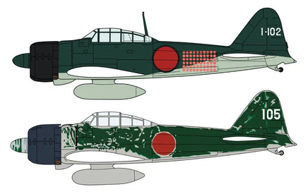 1/72 Hasegawa Mitsubishi A6M2B/A6M3 Zero Fighter Type 21/22 02437