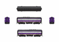 HO Broadway Ltd EMD F3B ACL 343B Purple & Silver Paragon4 Sound/DC/DCC 9653