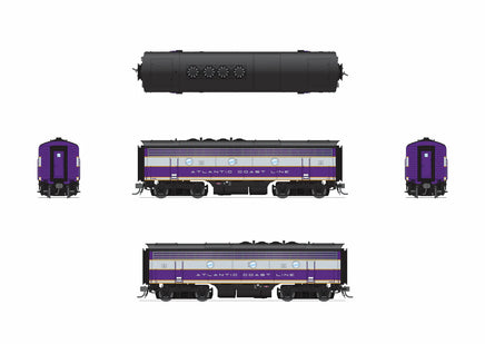 HO Broadway Ltd EMD F3B ACL 343B Purple & Silver Paragon4 Sound/DC/DCC 9653