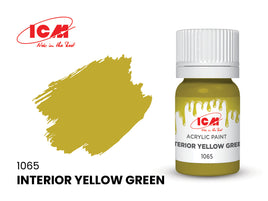 ICM Acrylic Paint Interior Yellow Green (12ml) 1065