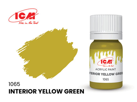 ICM Acrylic Paint Interior Yellow Green (12ml) 1065