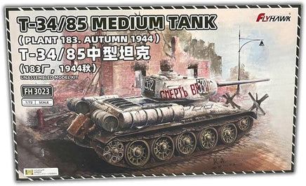 1/72 Flyhawk T-34/85 Medium Tank 1944 Plastic Model Kit 3023
