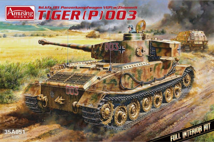 1/35 Amusing Hobby Sd.Kfz.181 Panzerkampfwagen VI(P) w/Zimmerit Tiger P (003) 35A051 - MPM Hobbies