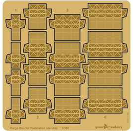 1/350 Green Strawberry Photo Etch Cargo Box (New Design) 00213