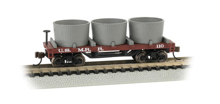 N Bachmann Old-Time Water Tank Car - U.S. Military RR 15554