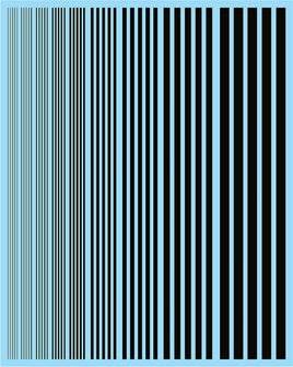 Multi Scale Fundekals BLACK STRIPES