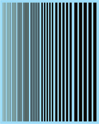 Multi Scale Fundekals BLACK STRIPES