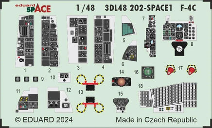 1/48 Eduard F-4C Space for HOBBY 2000 / ACADEMY 3DL48202