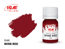 ICM Acrylic Paint Wine Red (12ml) 1048