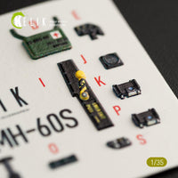 1/35 Kelik MH-60S Knight Hawk interior 3D decals for Kitty Hawk kit K35011