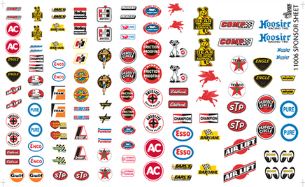 Gofer Decals Sponsor Model Car Decal Sheet 11006
