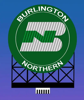 O/HO Miller Engineering Large Burlington Northern Billboard 88-0701 - MPM Hobbies
