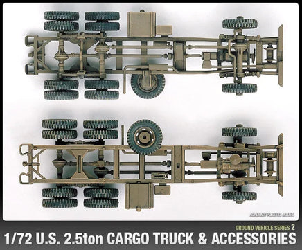 1/72 Academy U.S. 2.5Ton Cargo Truck & Accessories 13402