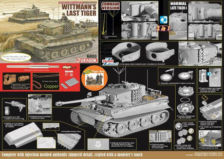 1/35 Dragon Model Pz.Kpfw. VI Ausf.E Sd.Kfz.181 Late Production Wittmanns Last Tiger 6800