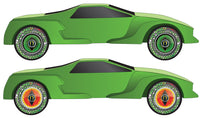 PineCar Green Snake Wheel Flare Decal 4064