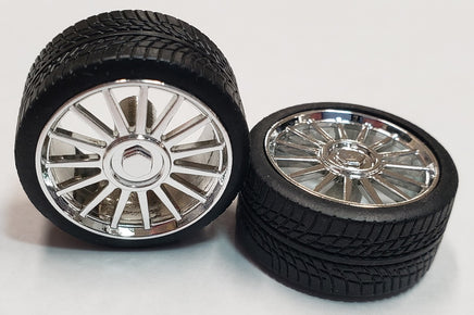 Pegasus “Spiders” Chrome Rims with Tires 1206