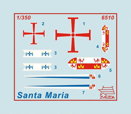 1/350 Zvezda Christopher Columbus Flagship "Santa Maria" 6510