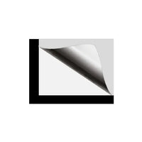 White square with a black border on a white background