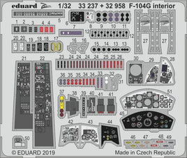 1/32 Eduard F-104G interior for ITALERI 33237