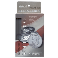 Whitman Round Coin Tubes - Large Dollars (4 Count) 1291