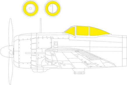 1/72 Eduard Ki-43-II MASK for ARMA HOBBY kit CX685