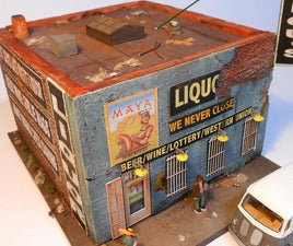 HO Downtown Deco Fat Lou's Liquor - DD1065 - MPM Hobbies