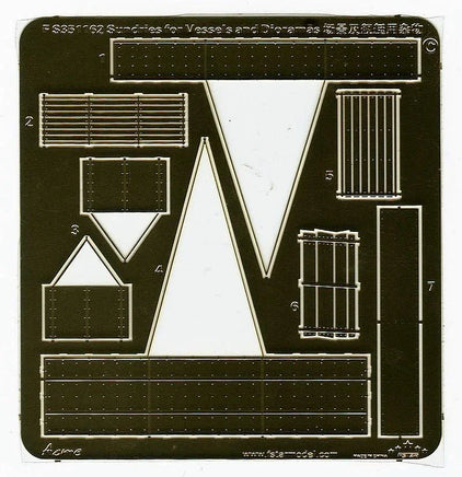 Letter 'M' template with various shapes on a black background