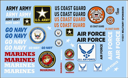 Gofer Decals Armed Services Model Car Decal Sheet 11031