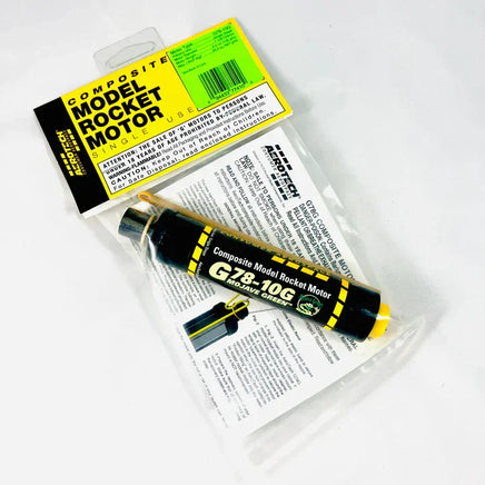 AeroTech G78-10G 29mm x 124mm Single Use 1-Motor Pack 77410 - MPM Hobbies