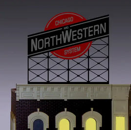 O/HO Miller Engineering Large Chicago and Northwestern Billboard 88-0201 - MPM Hobbies