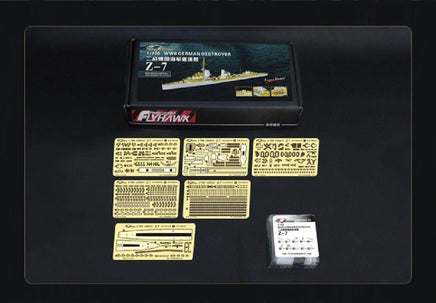 1/700 Flyhawk WWII German Destroyer Z-7 Photo Etch Upgrade Set for Trumpeter 5793 700310