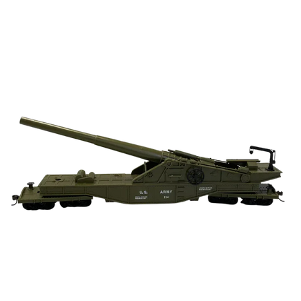HO Rock Island US Army Big Gun with Crank (Raise/Lower) 32163