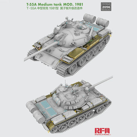 1/35 Ryefield Models T-55A Medium Tank Mod. 1981 Upgrade Parts Set for RM-5098 (Type 2) 2056