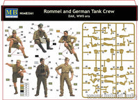 1/35 Master Box Rommel and German Tank Crew DAK WWII Era 3561