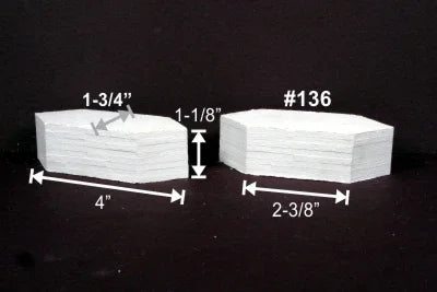 HO Monroe Cutwater Pier Support Board-Formed Concrete 2/pkg #136
