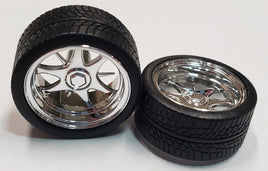 Pegasus “Daggers” Chrome Rims with Tires 1226