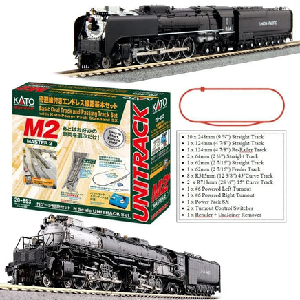 N Kato M2 & Big Boy + FEF ‘Golden Spike’ Starter Set 107-0100