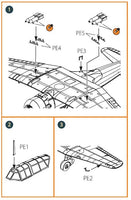 1/144 Clear Prop Ki-51 Sonia (All Versions) PE Parts for Cp Kits CP14401/CP14402/CP14403 A144001