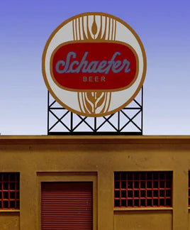 O/HO Miller Engineering Large Schaefer Beer Billboard 88-1301 - MPM Hobbies